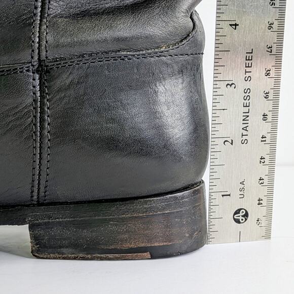 Frye Boots Melissa Button 2 75477 Womens 8 Black Tall Knee High Riding Extended - Picture 15 of 16